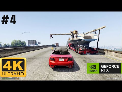 Grand Theft Auto 5 4K Ultra Graphics Gameplay Part 4 - GTA 5 PC 4K 60FPS