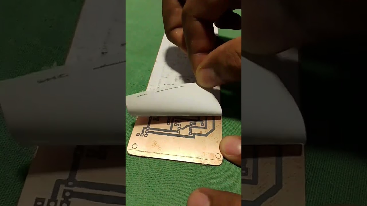 Etching PCB At Home #shorts