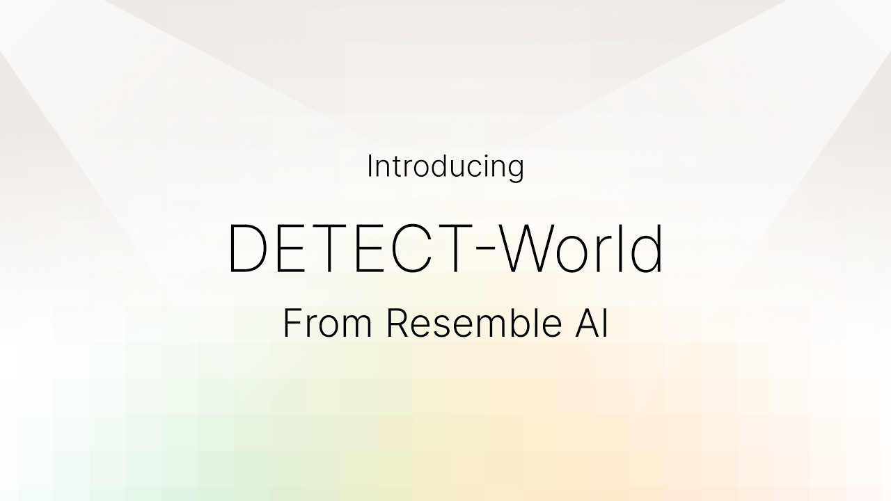 DETECT-World Platform Demo: AI Deepfake Detection & ID Verification | Resemble AI video thumbnail