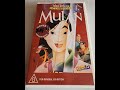 Mulan Australian VHS Closing Disney 1999