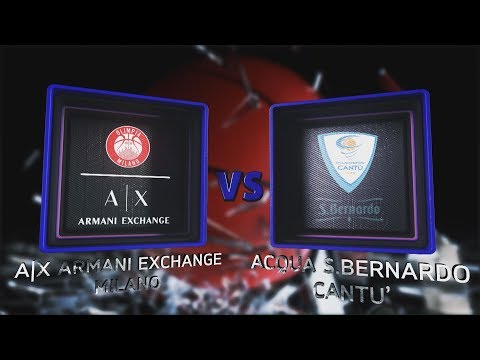 Highlights/ AX Armani Exchange Milano - Acqua S.Bernardo Cantù 24º turno LBA Serie A PosteMobile