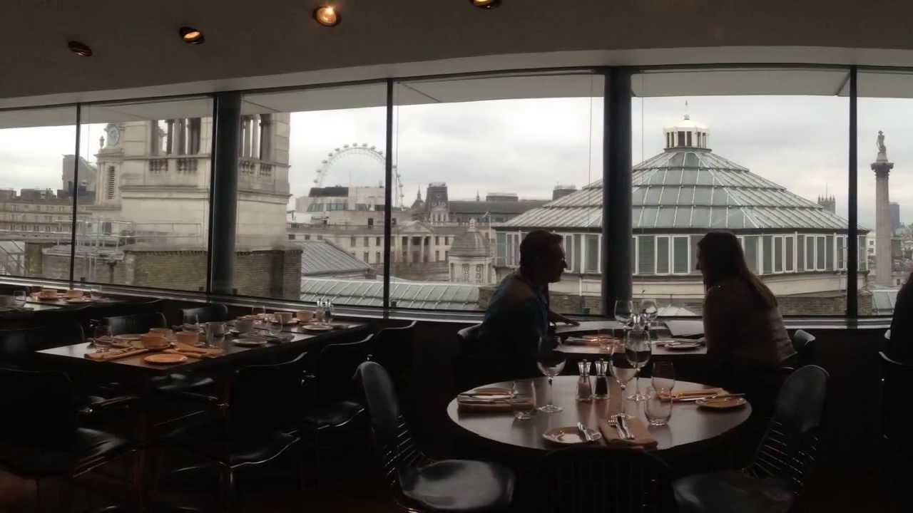 National Portrait Gallery Restaurant and Bar - fantastic views of London