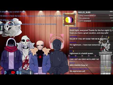 The Bad Sans Squad Chilling And Playing Games! (Last Stream Before Vacay)