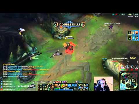 Bjergsen going off on Gangplank - League of Legends