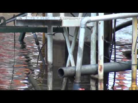 Salvage of concrete Production Barge