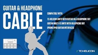 Guitar & Headphone Cable - live in-ear monitoring + practice without an amp
