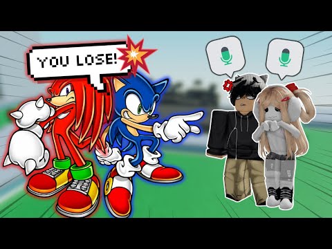 SONIC and KNUCKLES DESTROY ROBLOX VOICE CHAT
