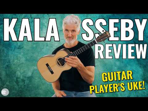 Kala SSEBY-B Solid Spruce & Striped Ebony Baritone Ukulele image 7