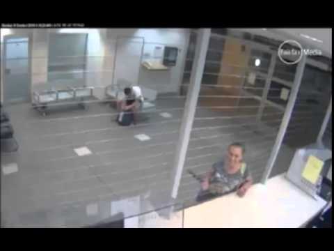 CCTV Jaimee Haynes reporting for bail Wollongong police station