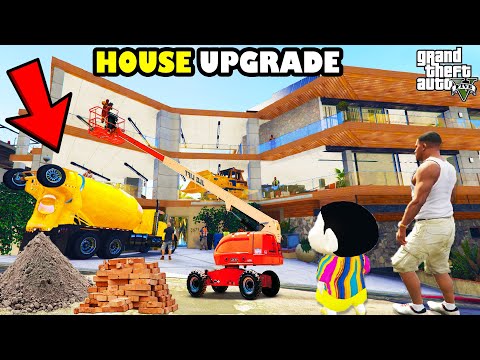 Franklin Most Expensive New Luxury House Upgrade GTA 5 | SHINCHAN and CHOP