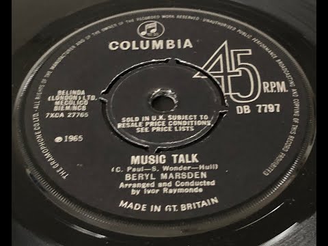 Beryl Marsden - Music Talk (Columbia DB 7797)