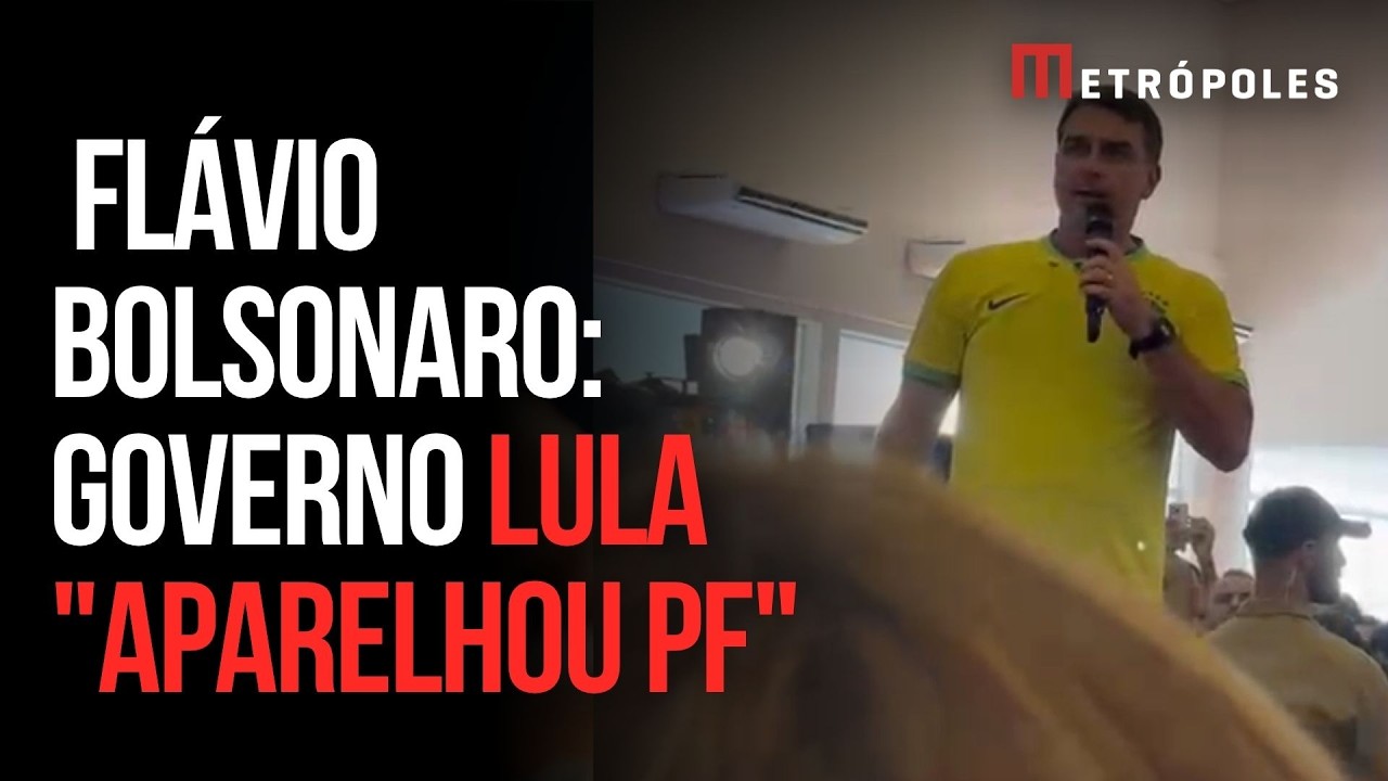 Flávio Bolsonaro acusa governo Lula de "aparelhar a Polícia Federal"