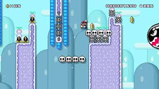 【マリオメーカー2】雪国の難関コース＆スピードPOW【1人実況】