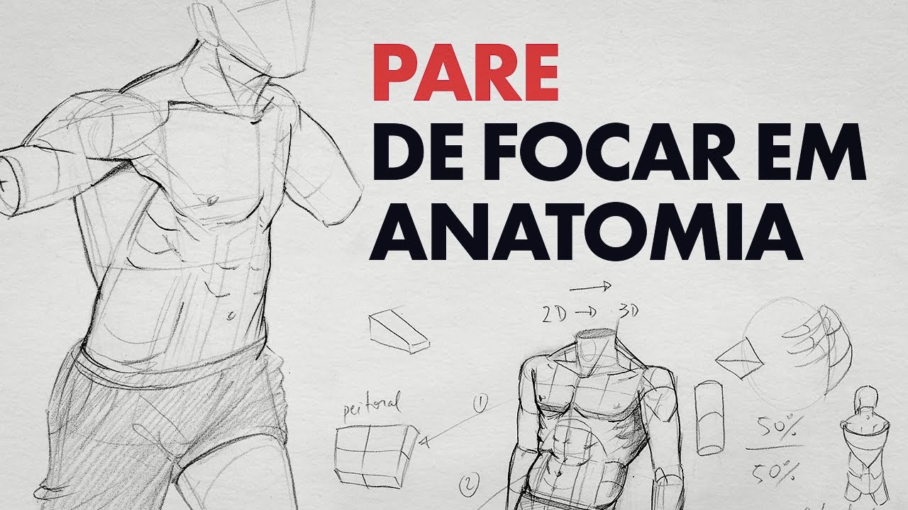 Como Desenhar o Torso dos seus Personagens sem Saber ANATOMIA AVANÇADA
