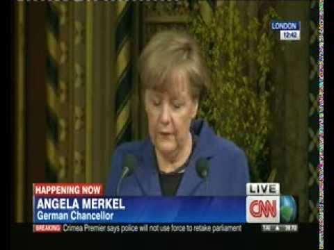 Chancellor Angela Merkel address to joint UK House of Parliament 2014 Full Speech