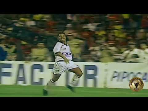 the most beautiful penalty goal in football made by the star Marcelinho Carioca in the 90's