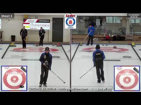 Wytrychowski/Dumont vs. Brown/Hodgson - Draw 3 - Curling Stadium Alberta Curling Series Doubles