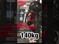 優勝したボディビルダーのスクワット140キロ #shorts