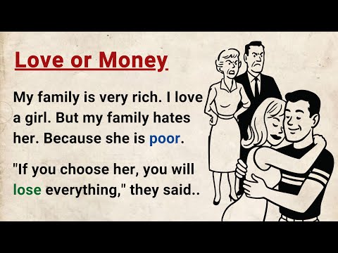 Learn English through Stories Level 3 ⭐ Love or Money - Improve your English | English Audio Podcast