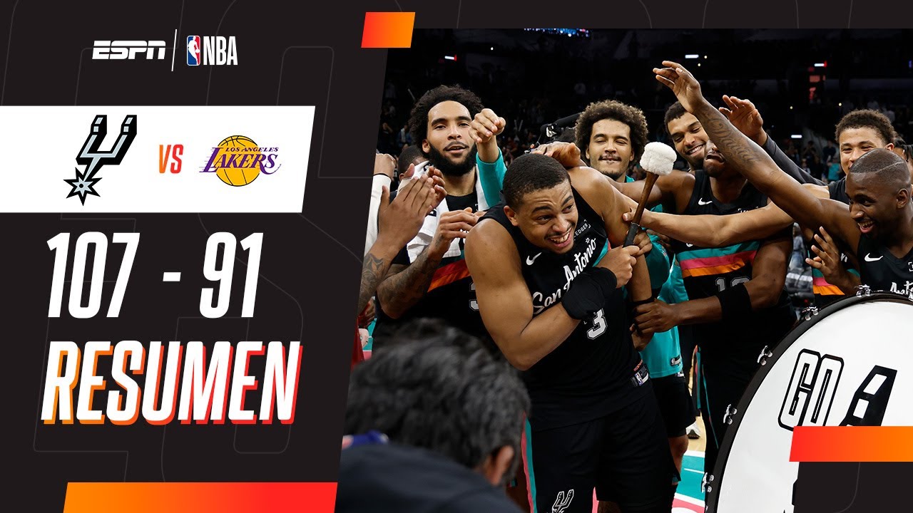 KELDON JOHNSON APORTÓ 27 PUNTOS PARA EL SÓLIDO TRIUNFO DE LOS SPURS ANTE LOS LAKERS | RESUMEN