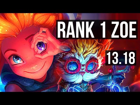 ZOE vs HEIMERDINGER (MID) | Rank 1 Zoe, 10/1/5, Legendary | JP Challenger | 13.18