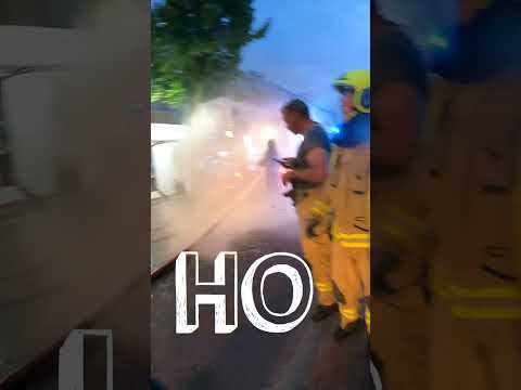 “Boom! Fire Hose Blows Under Pressure 😱💦” #firefighter #firehose #boom