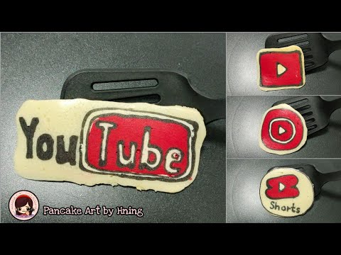 YouTube Logo Pancake Art - Youtube, Youtube music, Youtube Short
