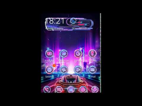 Fluorescent City Lights Theme Video