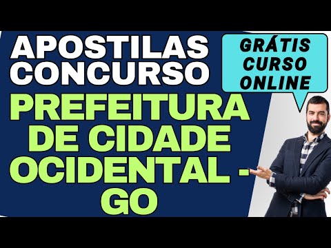 Baixar Apostila Concurso Prefeitura de Cidade Ocidental - GO