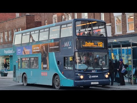 Arriva North East Volvo B7TL Alexander ALX400 7416 LJ55BTO X12 to Durham only