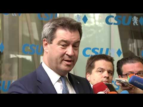 MARKUS SÖDER ZU FLÜCHTLINGSSTREIT: „Wir sind entschlossen, die Asylwende einzuleiten“