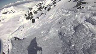 preview picture of video 'Verbier Skiing - Skiing off Mont Fort 3330 M'