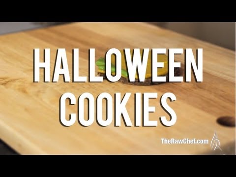 The Raw Chef TV | Raw food halloween cookie recipe