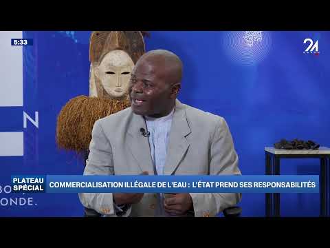 Capture d'écran du flux en direct de la chaîne de télévision Gabon 24