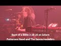 Back of a Bible - Patterson Hood and The Sensurrounders 3-28-25 at Saturn Birmingham AL