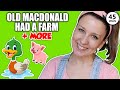 Old MacDonald Had A Farm + other Animal Songs Learning Songs for Toddlers Preschoolers Old McDonald