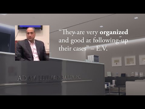 “They are very organized and good at following-up their cases” – E.V. testimonial video thumbnail