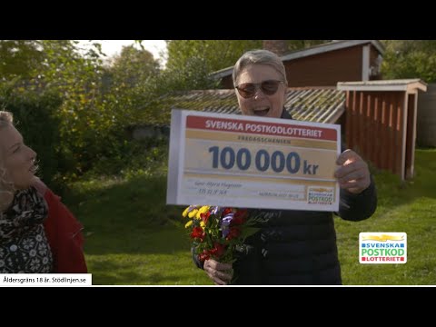 Sandra överraskar glada vinnare i Mörrum - Postkodlotteriet