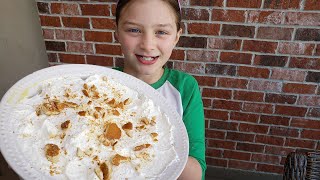 How to Make Banana Pudding | 9 year old