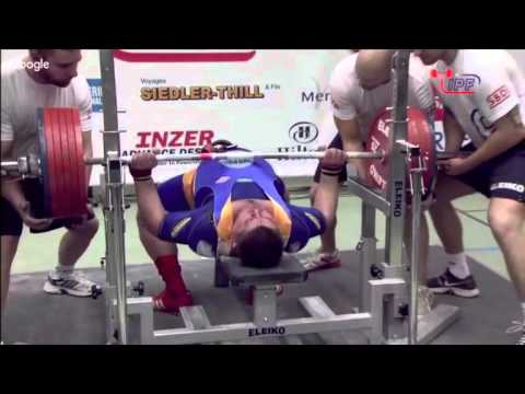 Oleksiy Bychkov 317,5kg Benchpress -120 kg 2015 World Championships