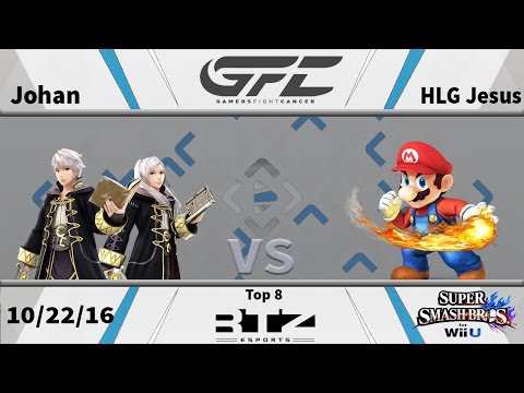 GFC - Top 8 Losers - Johan (Robin) vs HLG Jesus (Mario) - Wii U