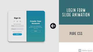 Create an attractive html login page with css | pure CSS + JS