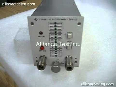 ZPV-E3, Rohde & Schwarz $799 from Alliance Test!