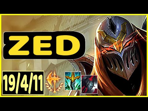 ZED VS TALIYAH - 19/4/11 KDA MID GAMEPLAY CHALLENGER I