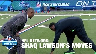 Shaq Lawson (Clemson, DE) Shows off His Favorite Pass Rush Moves | 2016 NFL Combine Primetime