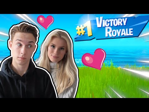 Sjovt Fortnite Spil med min KÆRESTE!! - Dansk Fortnite