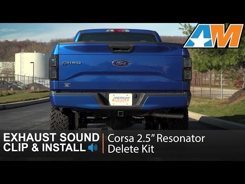 2015-2016 F-150 Corsa 2.5\" Resonator Delete Kit (3.5L EcoBoost) Sound Clip & Install