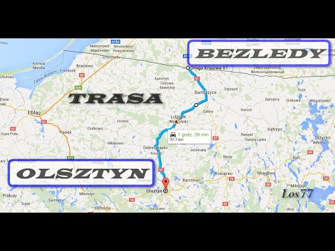 trasa Olsztyn - Bezledy (granica państwa) - droga krajowa DK51