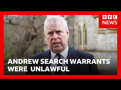 Police accept Andrew search warrants were unlawful | BBC News