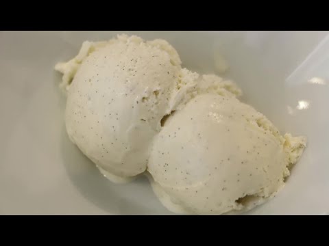 Lactose free vanilla ice cream (*without real cream or milk!)